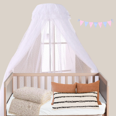 ciel de lit pour bebe blancheur eclatante douceur