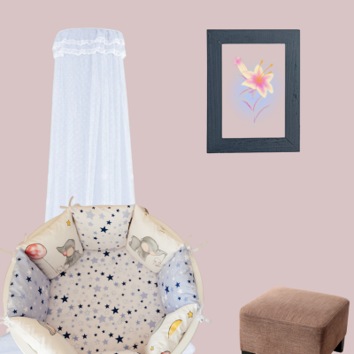 ciel de lit pour bebe simple accessoire décoratif