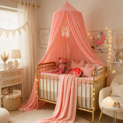 voile de lit pour bebe protecteur respirant matière douce