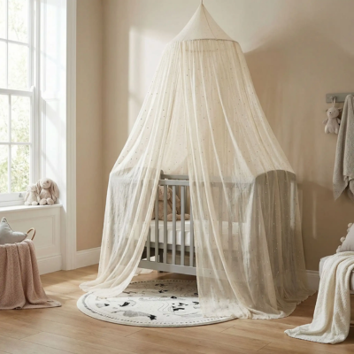 ciel de lit bébé bulle protection magique  tendre douceur