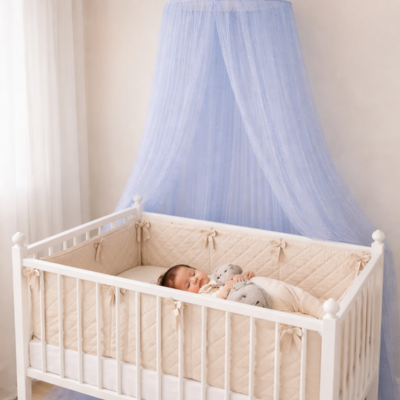 ciel de lit bébé favorise détente