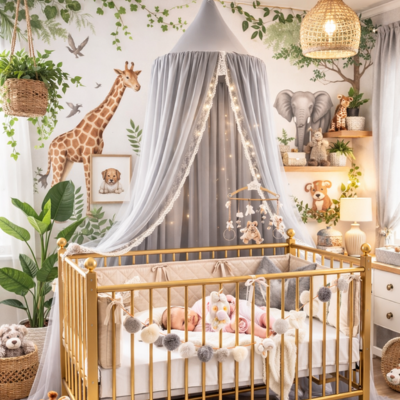 ciel de lit pour lit cabane élégance naturelle