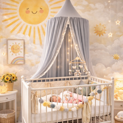 ciel de lit pour lit cabane moment précieux