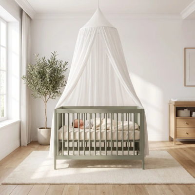 ciel de lit voile blanc lydia apporte protection