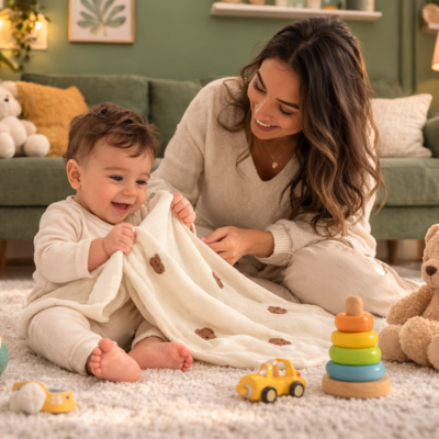 couverture en polaire bebe chaleur naturelle