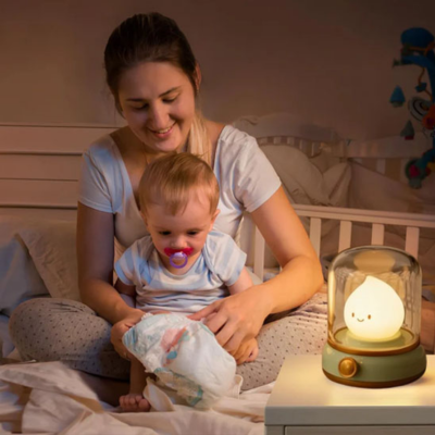 lampe veilleuse bebe flamme douce apaise naturellement