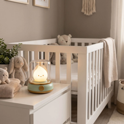 lampe veilleuse bebe flamme douce décore joliment