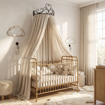 support ciel de lit bébé éblouissant gardien silencieux