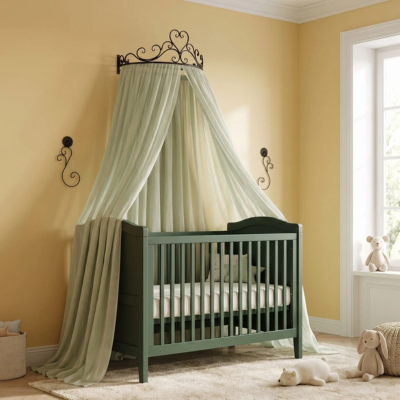 support ciel de lit bébé éblouissant silhouette élégante