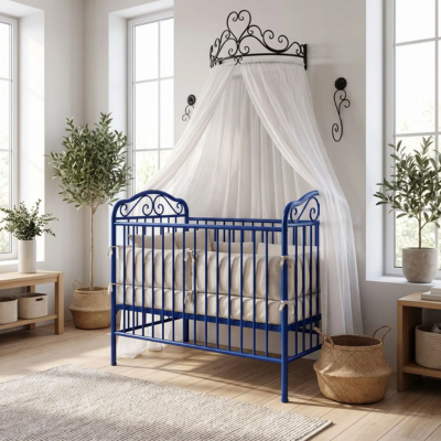 support ciel de lit bébé éblouissant touche royale