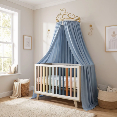 support pour ciel de lit cocon royal rassurant