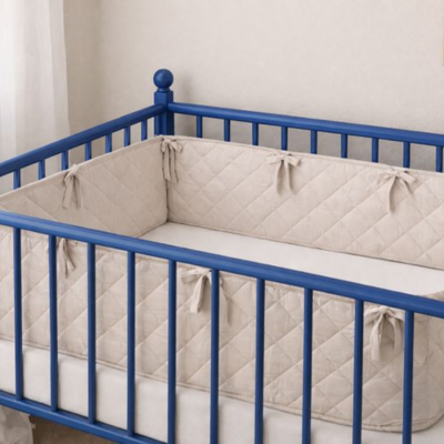 tour de lit bébé beige idéal toutes saisons