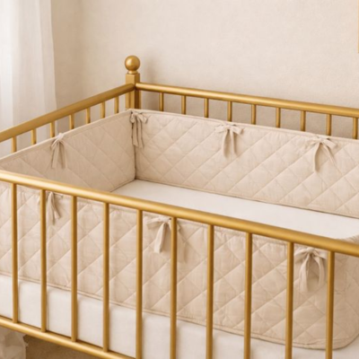 tour de lit bébé beige touche douceur