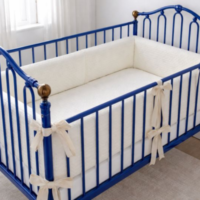 tour de lit bebe blanc amorti choc