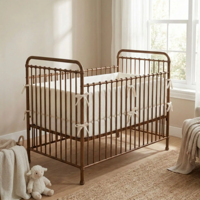 tour de lit bebe blanc simple accessoire