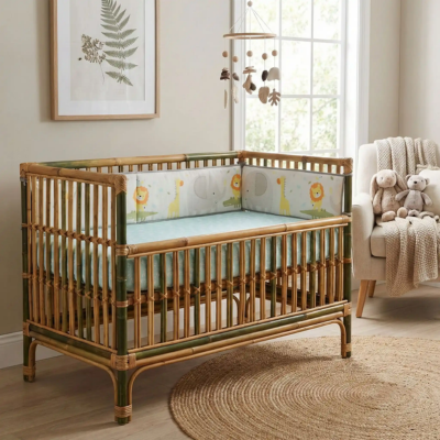 tour de lit bebe complet motif adorable