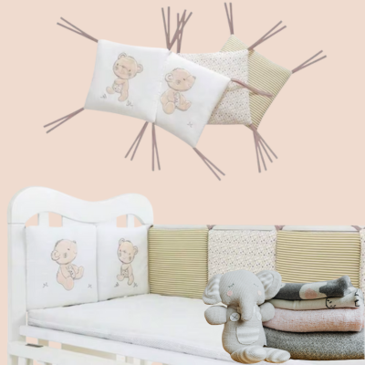 tour de lit bébé coussin protecteur