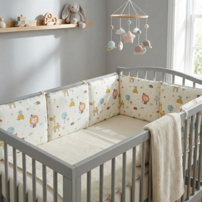 tour de lit bebe maintien paisiblement