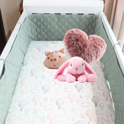 tour de lit bebe vert fraicheur nature