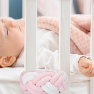 tour de lit tresse évite contact direct