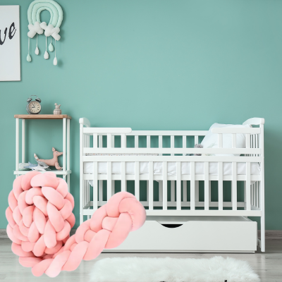 tresse de lit rose enfant sentira sécurité