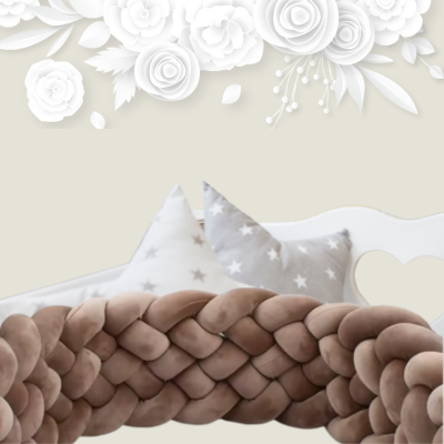 tresse tour de lit coquille rassurant