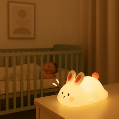 veilleuse bebe lapin design craquant