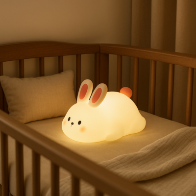 veilleuse bebe lapin lumière chaude