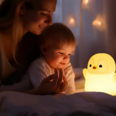 veilleuse bébé lit lueur douce