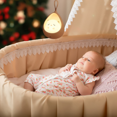 veilleuse bébé lueur rose apaisante