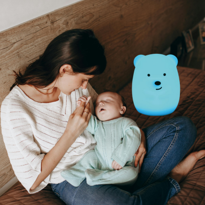 veilleuse bébé ourson texture agréable