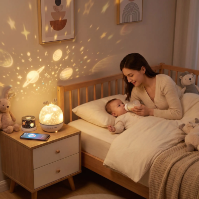 veilleuse bébé projection plafond multivers lumière douce