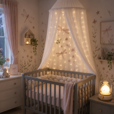veilleuse de nuit pour bebe s'endort confiant