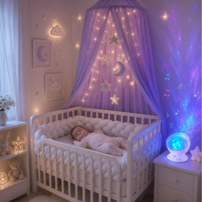 veilleuse musicale bébé projection plafond atmosphère unique