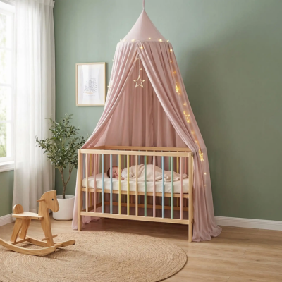 voile de lit bébé univers féerique